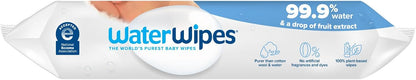 WaterWipes Original Plastic Free Baby Wipes, 720 wet wipes (12 packs)