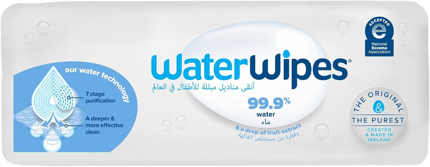 WaterWipes Original Plastic Free Baby Wipes, 720 wet wipes (12 packs)