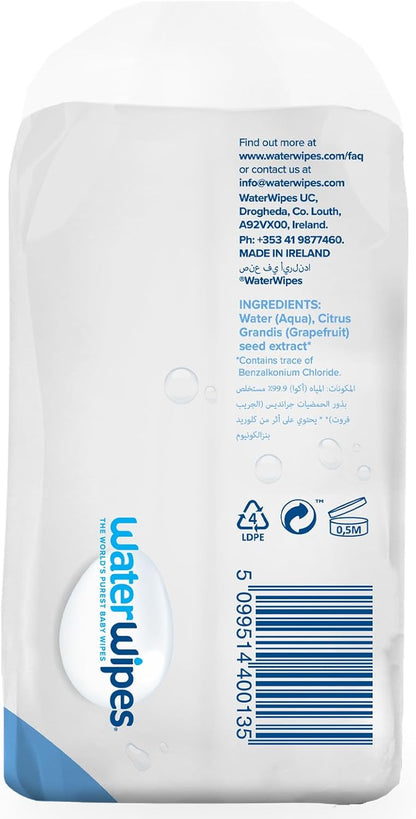 WaterWipes Original Plastic Free Baby Wipes, 720 wet wipes (12 packs)