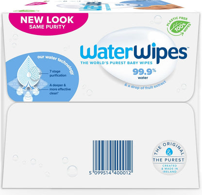 WaterWipes Original Plastic Free Baby Wipes, 720 wet wipes (12 packs)