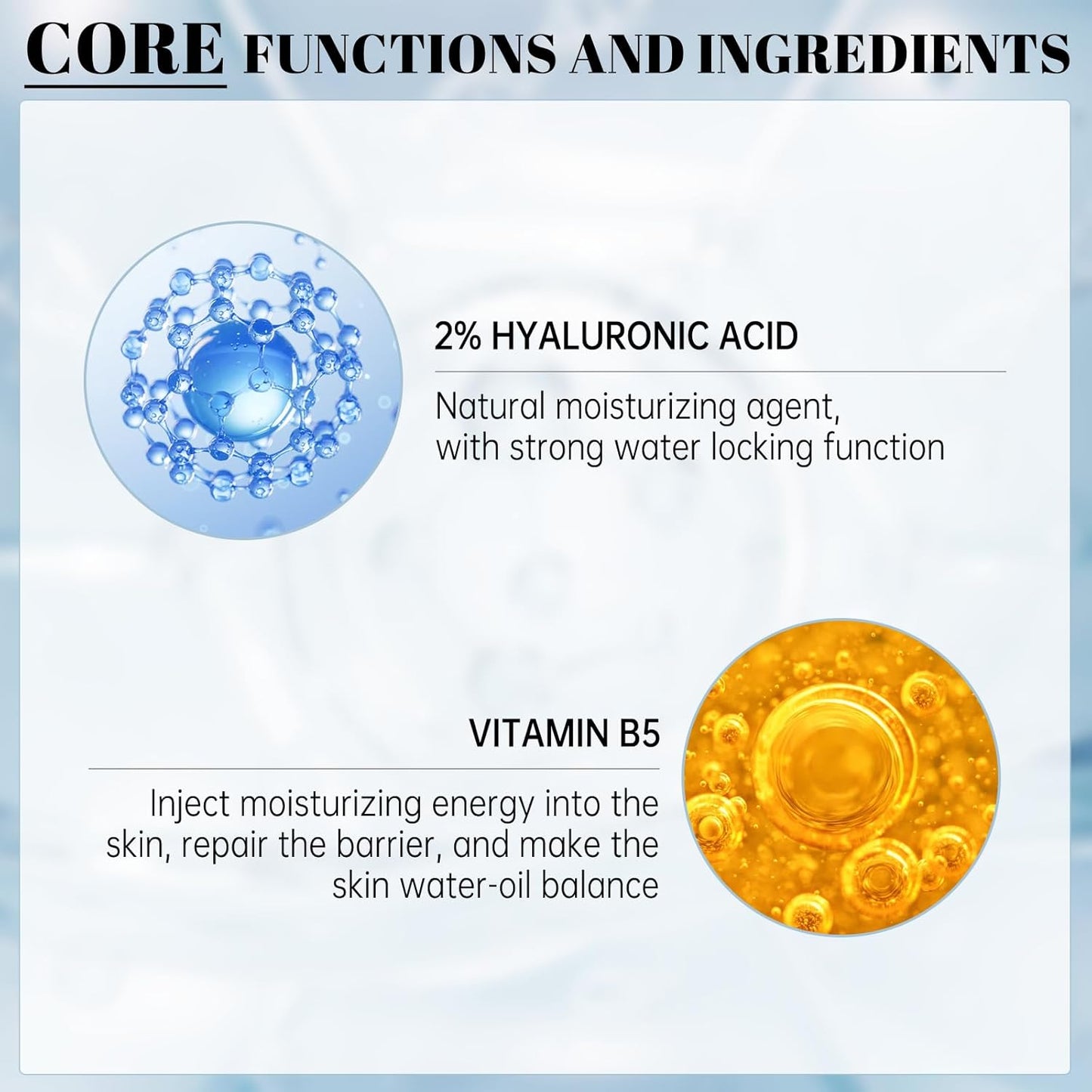 30ml Hyaluronic Acid 2% + B5, Hyaluronic Acid Serum for Face to Plump and Smooth Skin for All Skin Types, 30 ml