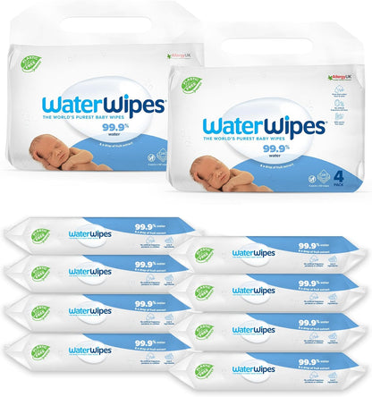 WaterWipes Original Plastic Free Baby Wipes, 720 wet wipes (12 packs)