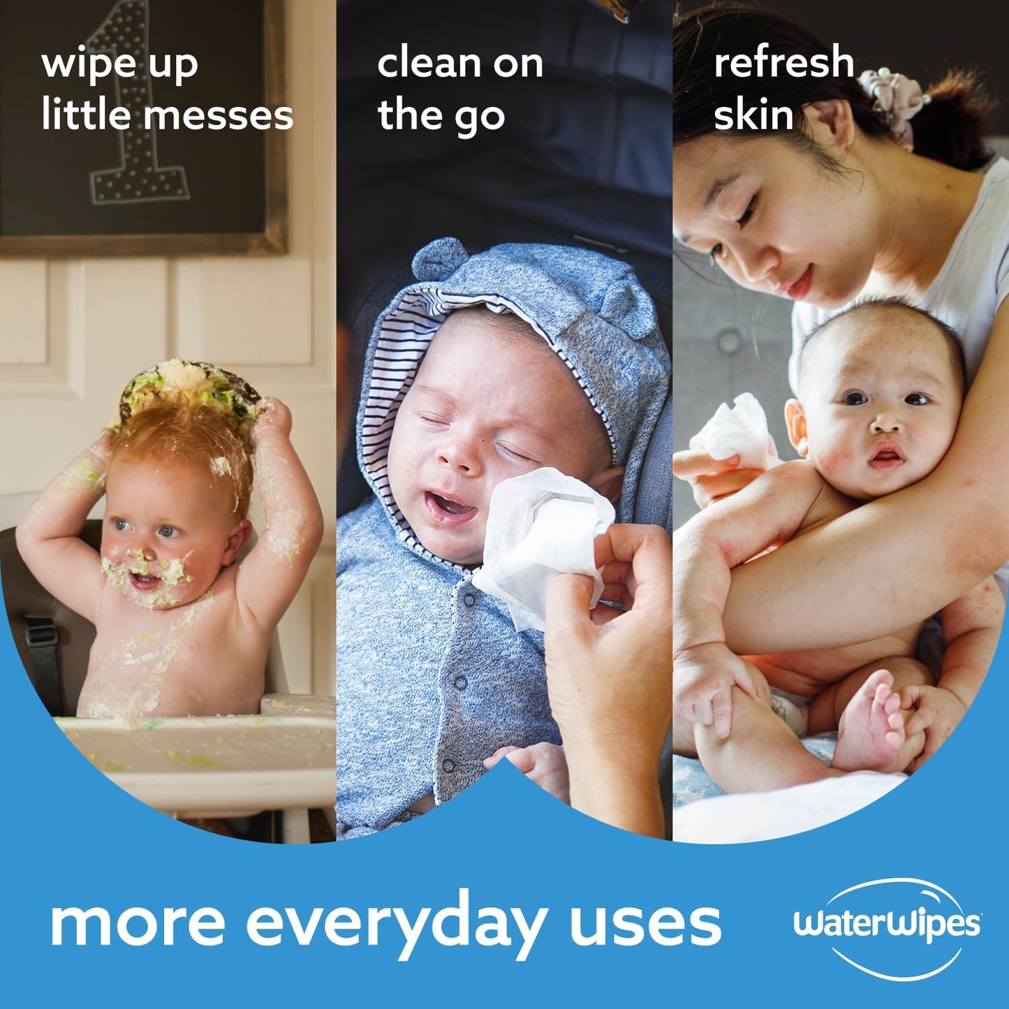 WaterWipes Original Plastic Free Baby Wipes, 720 wet wipes (12 packs)