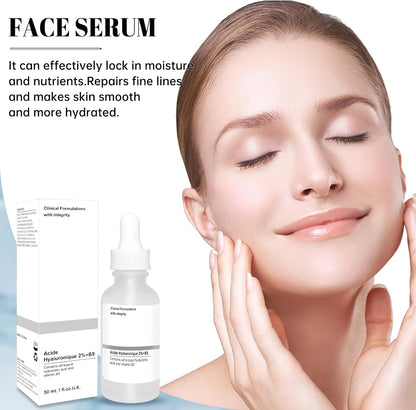 30ml Hyaluronic Acid 2% + B5, Hyaluronic Acid Serum for Face to Plump and Smooth Skin for All Skin Types, 30 ml