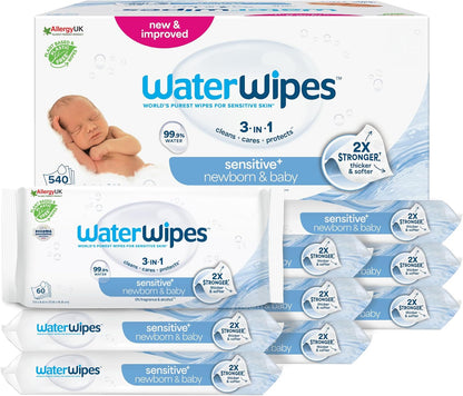 WaterWipes Original Plastic Free Baby Wipes, 720 wet wipes (12 packs)