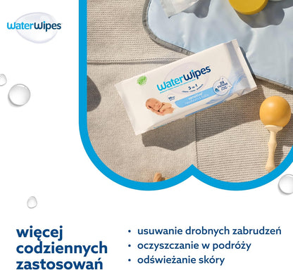 WaterWipes Original Plastic Free Baby Wipes, 720 wet wipes (12 packs)