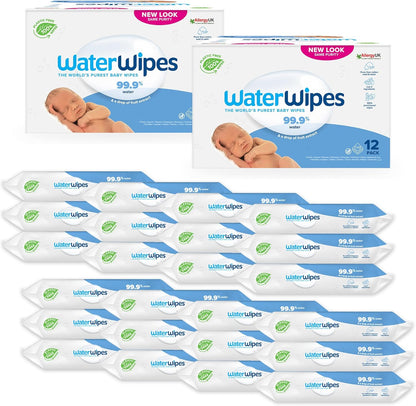 WaterWipes Original Plastic Free Baby Wipes, 720 wet wipes (12 packs)